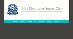Desktop Screenshot of bluemountainssoccer.com
