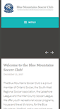 Mobile Screenshot of bluemountainssoccer.com
